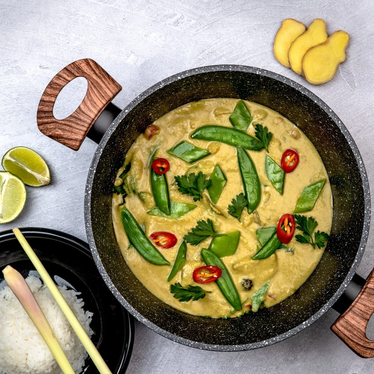 Westinghouse Kookpannenset Marble Wood - ø 24 En 28 Cm - Inductie En Alle Andere Warmtebronnen - Image 3