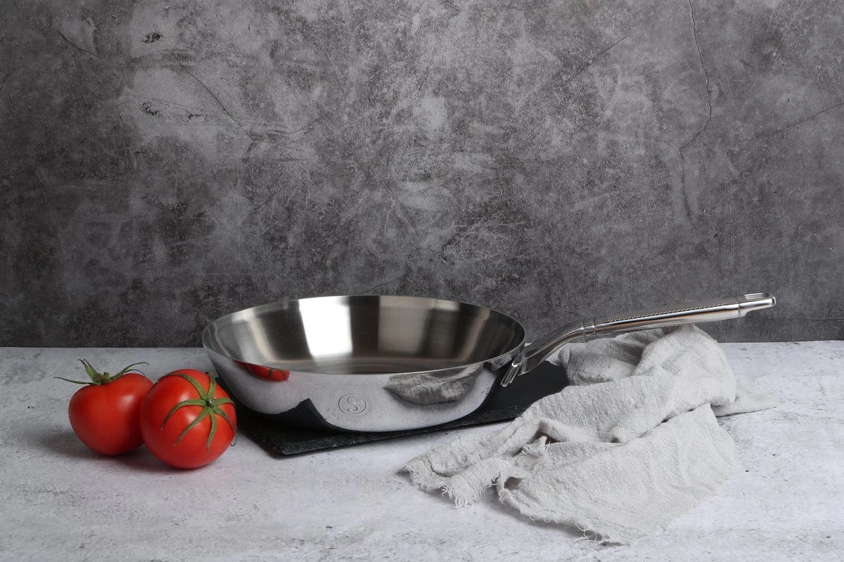 Saveur Selects Koekenpan Voyage - Tri-Ply RVS - ø 25 Cm - Zonder Anti-aanbaklaag - Image 2