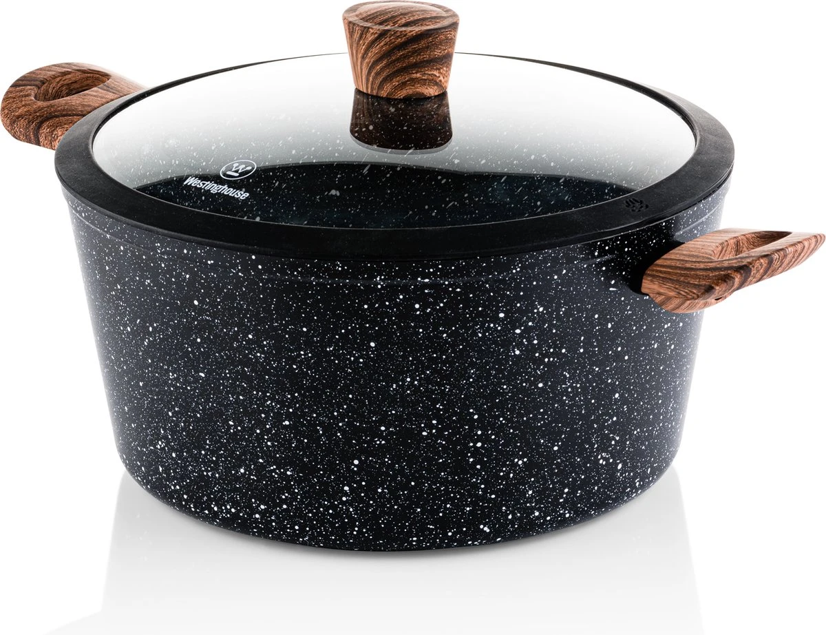 Westinghouse Kookpannenset Marble Wood - ø 24 En 28 Cm - Inductie En Alle Andere Warmtebronnen - Image 5