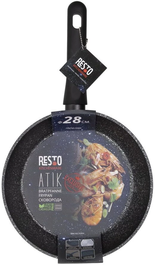 Resto Kitchenware Koekenpan Atik - ø 28 Cm - Standaard Anti-aanbaklaag - Image 6