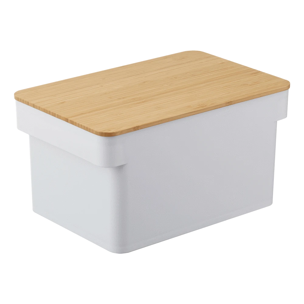 Yamazaki Broodtrommel Met Messenhouder Tower Wit