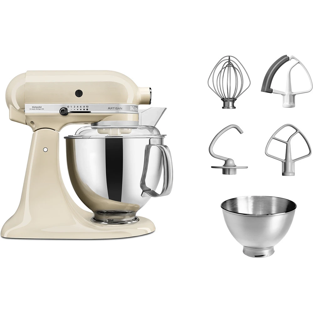 KitchenAid Keukenmachine Artisan - Kantelbare Kop - Amandelwit - 4.8 Liter - 5KSM175PSEAC - Image 2