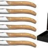 Jay Hill Steakmessen Laguiole - Raw Black - Olijfhout - 6 Stuks