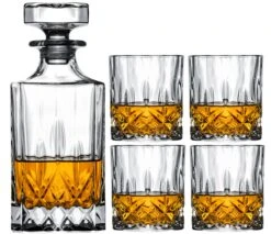 Cookinglife Whiskey Set (karaf & Whiskeyglazen) Moray - 5 Delige Set