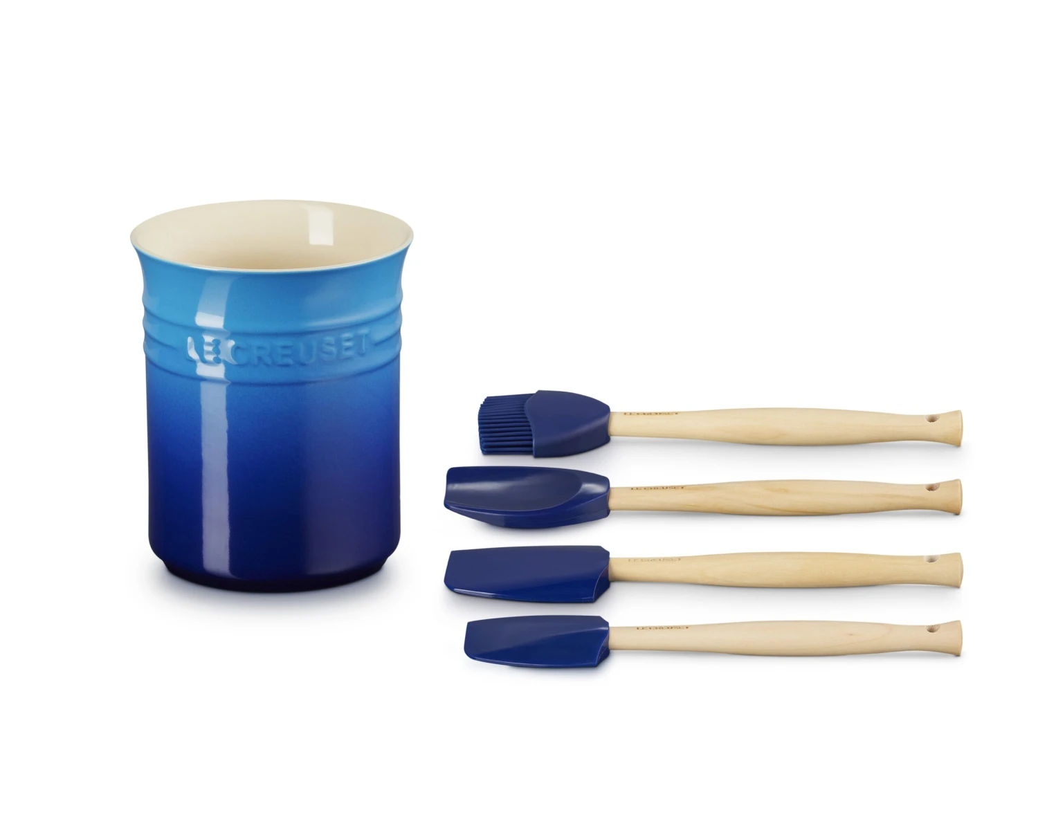 Le Creuset Spatelset - Met Spatelpot - Premium - Azure - 5-delig - Image 2