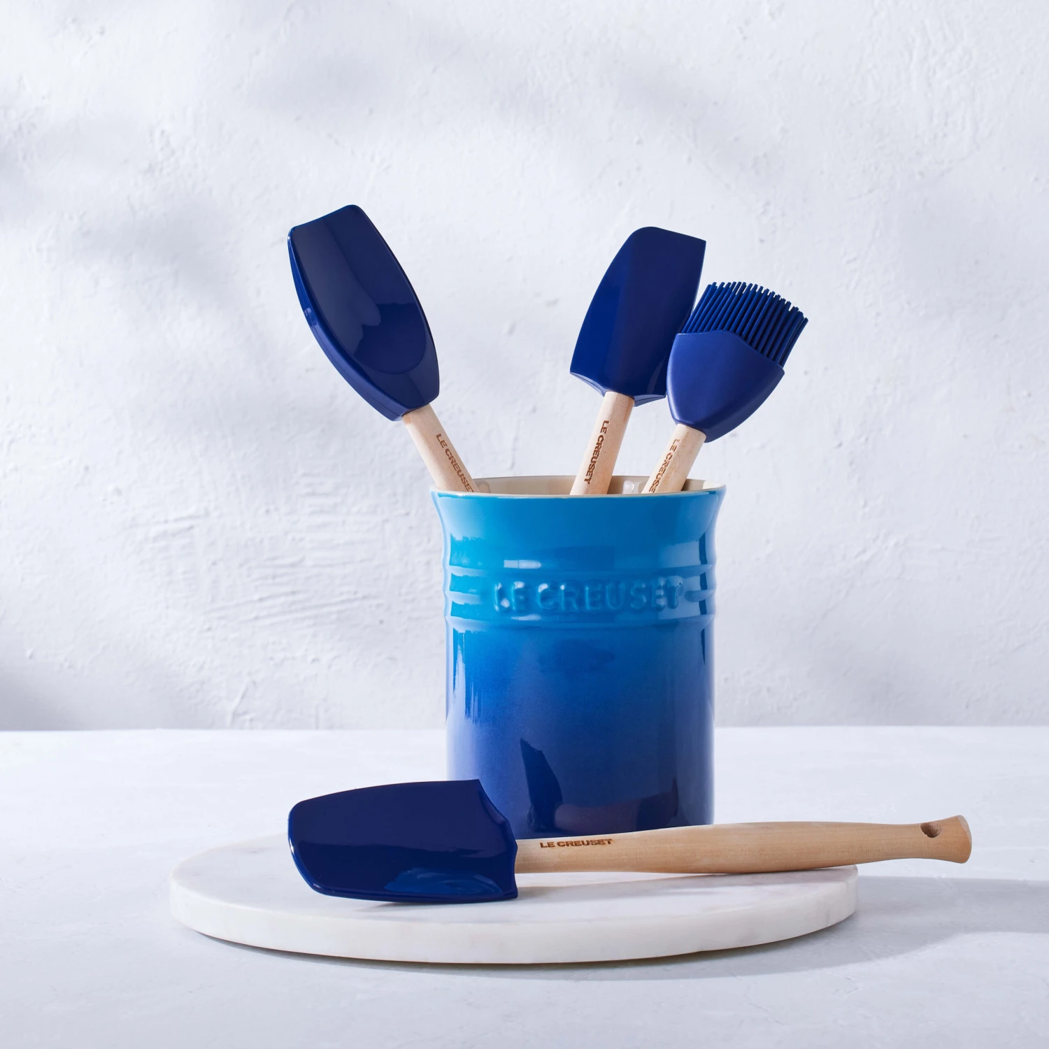Le Creuset Spatelset - Met Spatelpot - Premium - Azure - 5-delig - Image 5