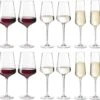 Leonardo Wijnglazenset Puccini (Rode Wijnglazen & Witte Wijnglazen & Champagneglazen)- 12 Delige Set