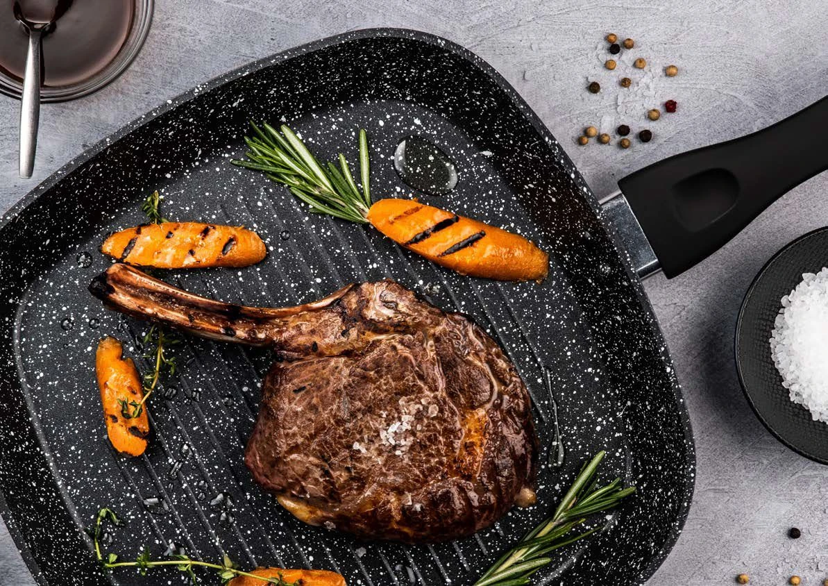 Westinghouse Grillpan Marble - 28 X 28 Cm - Standaard Anti-aanbaklaag - Image 2