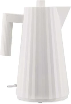 Alessi Waterkoker Plissé - Droogkookbeveiliging - Wit - Michele De Lucchi - 1.7 Liter - MDL06 W
