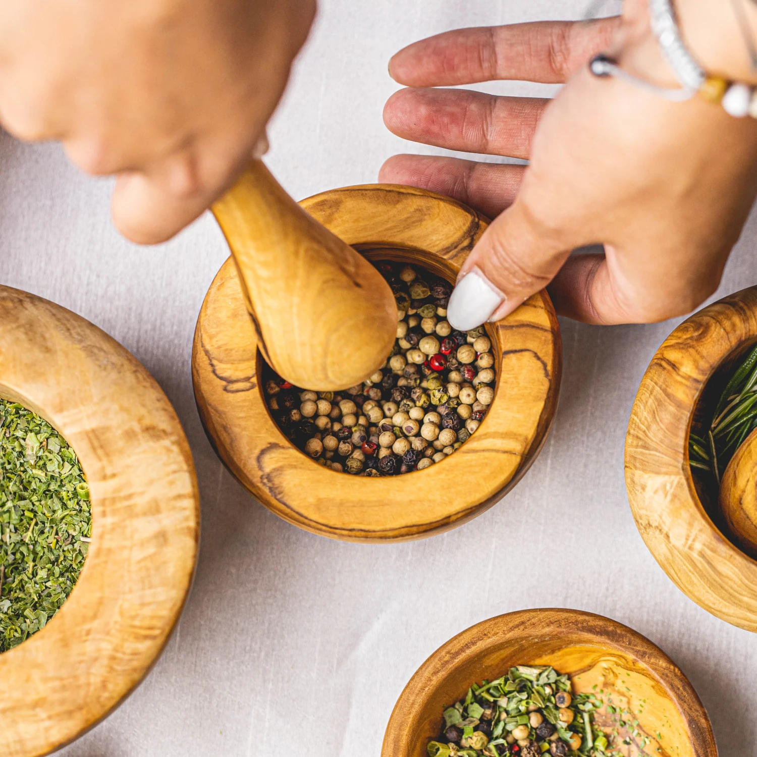 Jay Hill Vijzel Tunea - Olijfhout - ø 11 Cm - Image 3