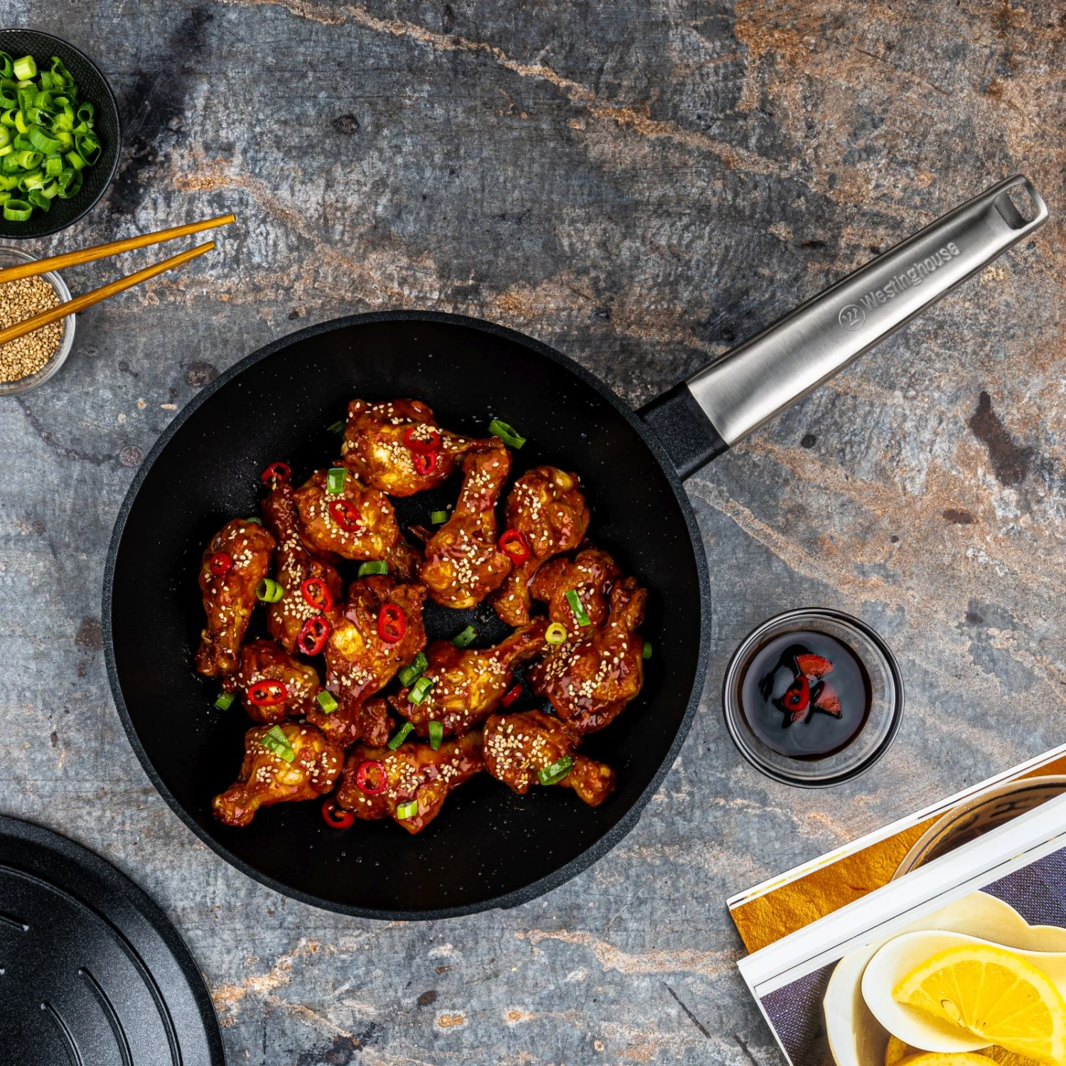 Westinghouse Koekenpan Performance - Blissful Black - ø 28 Cm - Standaard Anti-aanbaklaag - Image 9