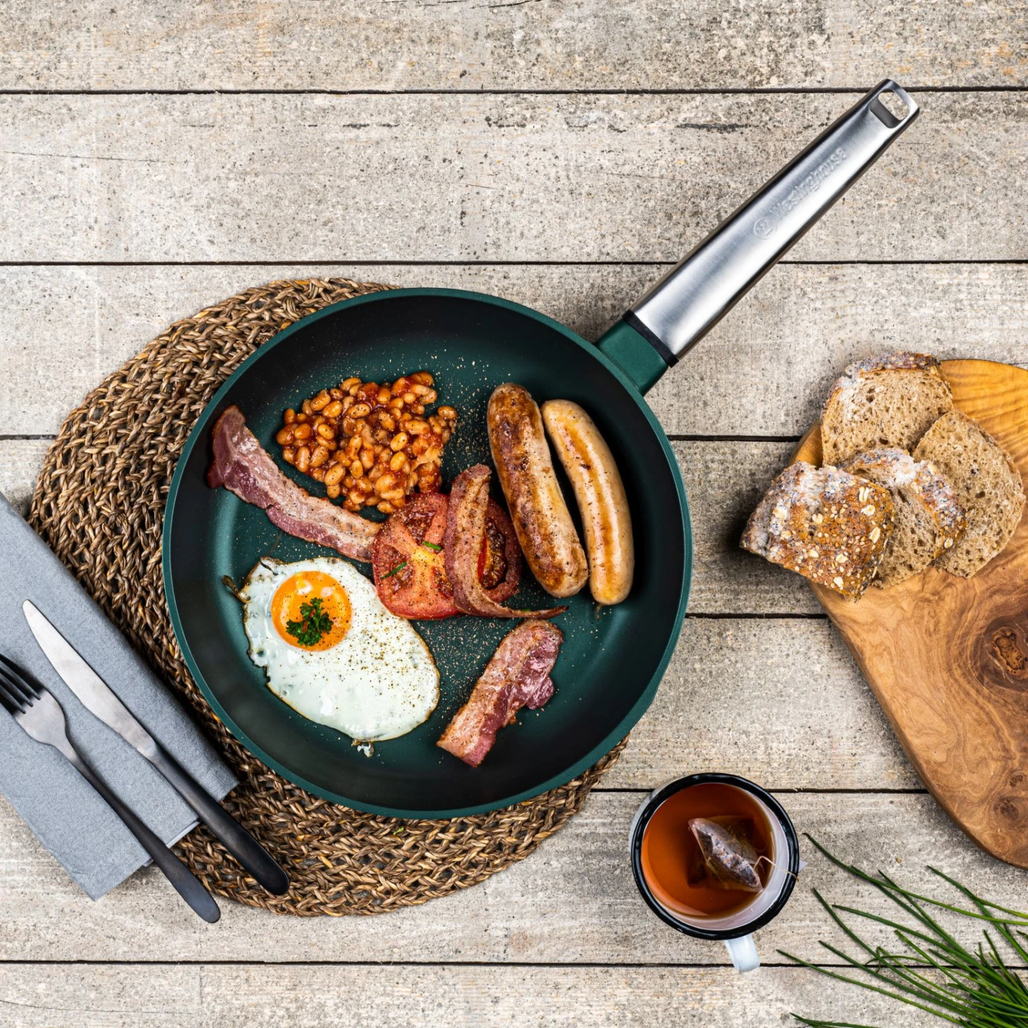 Westinghouse Koekenpan Performance - Gracious Green - ø 24 Cm - Standaard Anti-aanbaklaag - Image 8