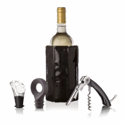 Vacu Vin Wijnset Classic - Zwart - 4 Delige Set