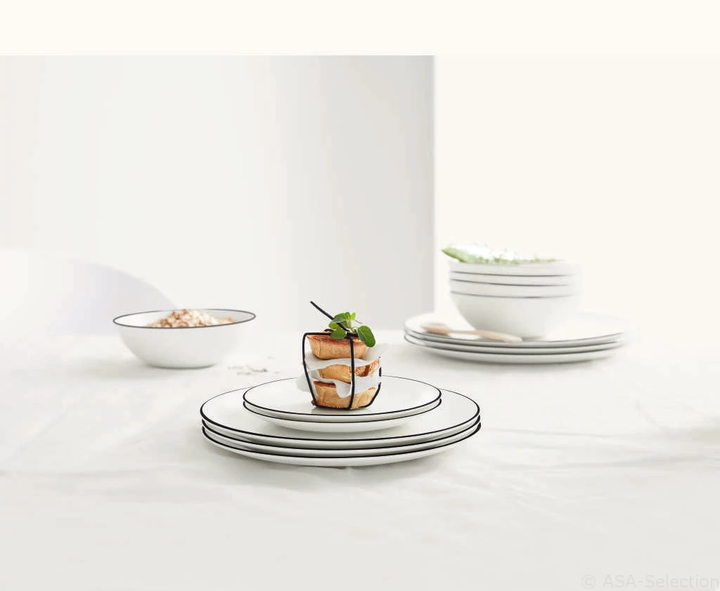 ASA Espresso Kop En Schotel A Table Ligne Noire 70 Ml - Image 2