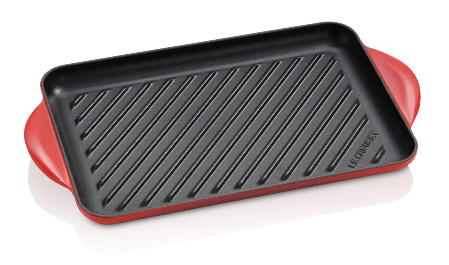Le Creuset Grillplaat Tradition - Kersenrood - 38.5 X 22 Cm