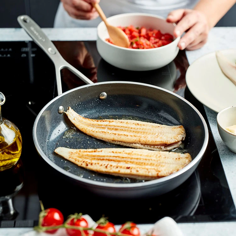 Demeyere Koekenpannenset Alu Industry 3 - Ceraforce - ø 24 + 28 Cm - Keramische Anti-aanbaklaag - Image 2